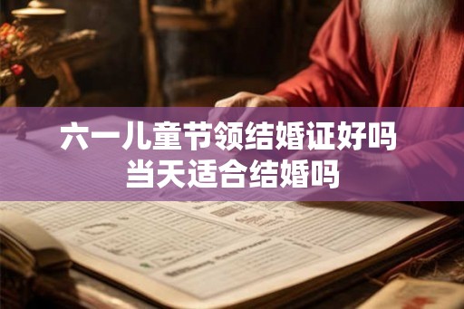 六一儿童节领结婚证好吗 当天适合结婚吗