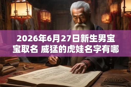 2026年6月27日新生男宝宝取名 威猛的虎娃名字有哪些
