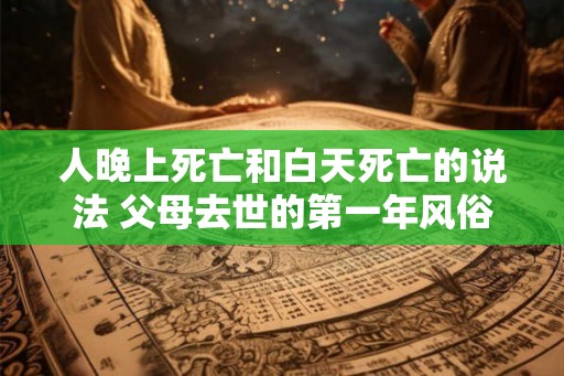 人晚上死亡和白天死亡的说法 父母去世的第一年风俗