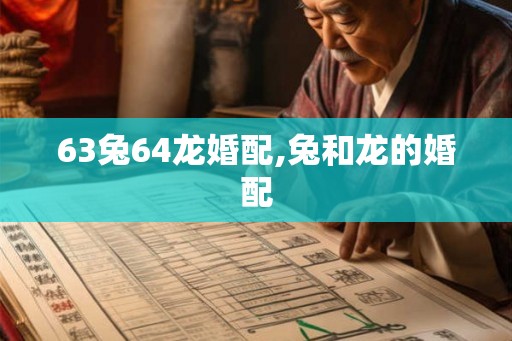 63兔64龙婚配,兔和龙的婚配 63兔64龙婚配,兔和龙的婚配