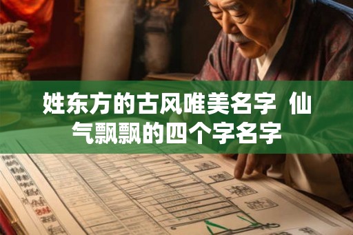 姓东方的古风唯美名字  仙气飘飘的四个字名字