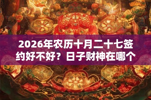 2026年农历十月二十七签约好不好？日子财神在哪个位置？