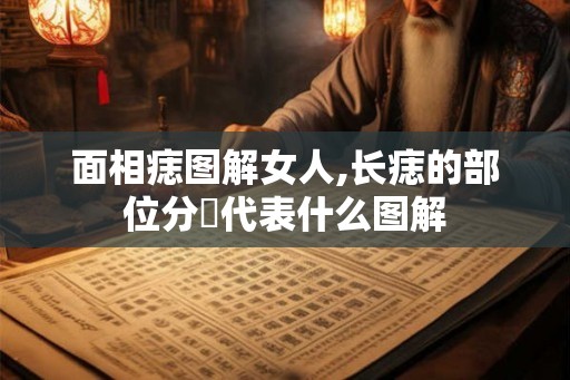 面相痣图解女人,长痣的部位分別代表什么图解