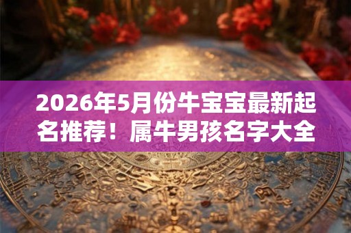 2026年5月份牛宝宝最新起名推荐！属牛男孩名字大全！