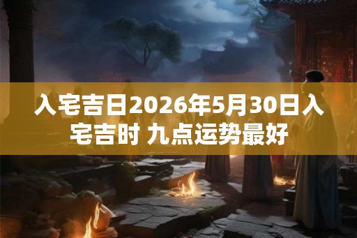 入宅吉日2026年5月30日入宅吉时 九点运势最好 入宅吉日2026年5月30日入宅吉时 九点运势最好