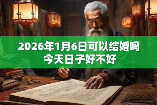 2026年1月6日可以结婚吗 今天日子好不好