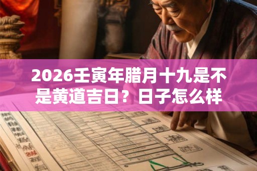 2026壬寅年腊月十九是不是黄道吉日？日子怎么样