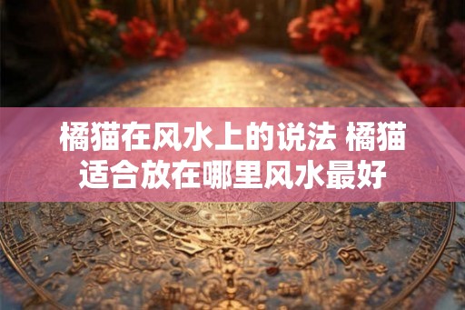 橘猫在风水上的说法 橘猫适合放在哪里风水最好
