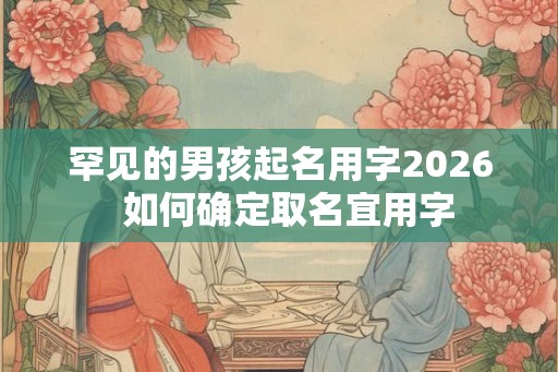 罕见的男孩起名用字2026  如何确定取名宜用字