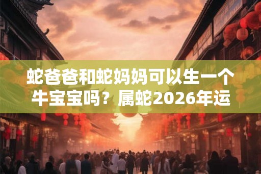 蛇爸爸和蛇妈妈可以生一个牛宝宝吗？属蛇2026年运势？