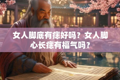 女人脚底有痣好吗？女人脚心长痣有福气吗？