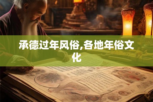 承德过年风俗,各地年俗文化