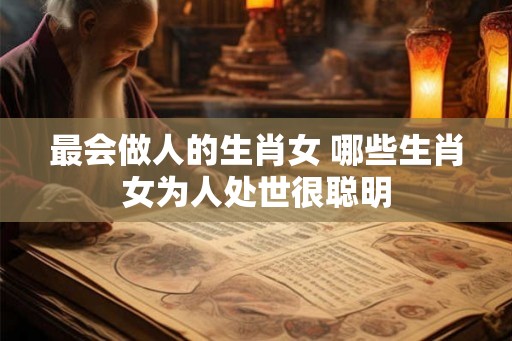 最会做人的生肖女 哪些生肖女为人处世很聪明