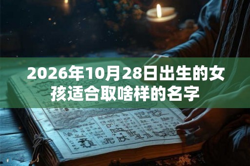 2026年10月28日出生的女孩适合取啥样的名字