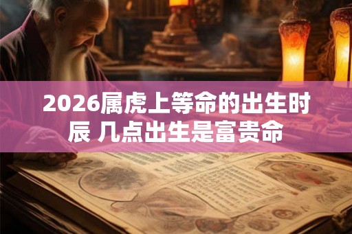 2026属虎上等命的出生时辰 几点出生是富贵命 2026属虎上等命的出生时辰 几点出生是富贵命