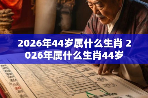 2026年44岁属什么生肖 2026年属什么生肖44岁 2026年44岁属什么生肖 2026年属什么生肖44岁
