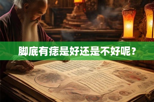 脚底有痣是好还是不好呢？