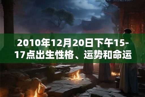 2010年12月20日下午15-17点出生性格、运势和命运