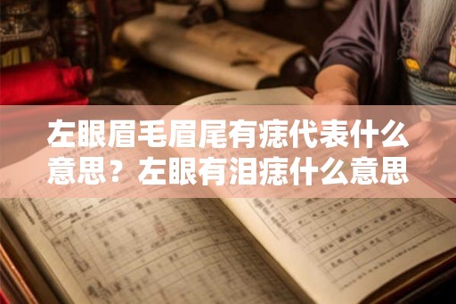 左眼眉毛眉尾有痣代表什么意思?左眼有泪痣什么意思? 左眼眉毛眉尾有痣代表什么意思?左眼有泪痣什么意思?