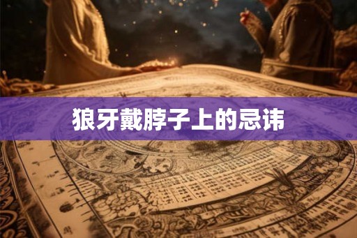 狼牙戴脖子上的忌讳
