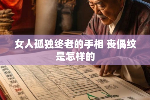 女人孤独终老的手相 丧偶纹是怎样的 女人孤独终老的手相 丧偶纹是怎样的