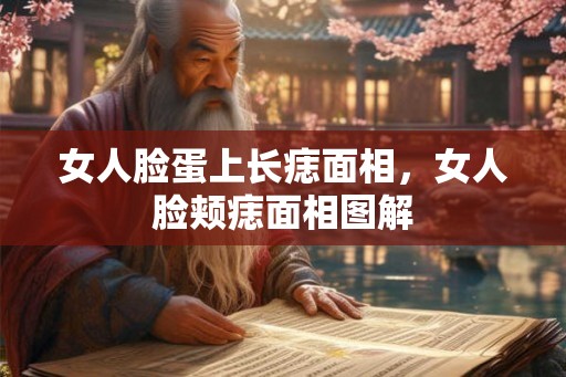 女人脸蛋上长痣面相，女人脸颊痣面相图解