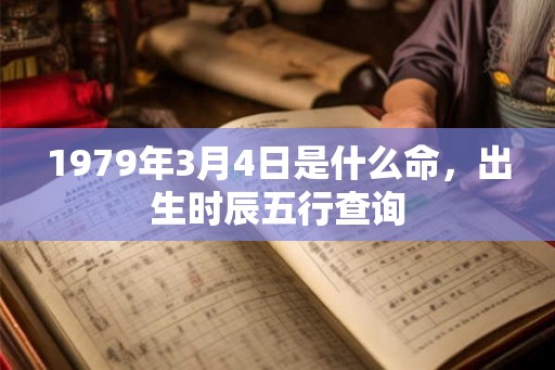 1979年3月4日是什么命，出生时辰五行查询