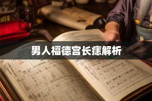 男人福德宫长痣解析