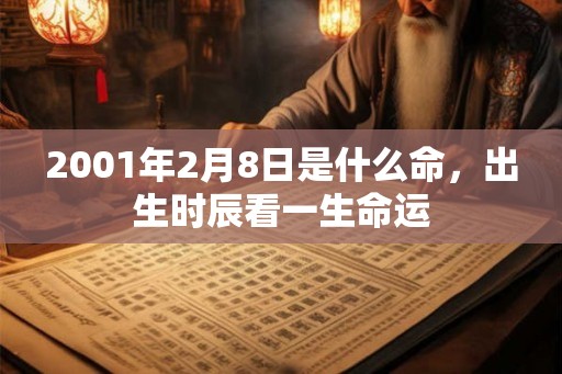 2001年2月8日是什么命，出生时辰看一生命运