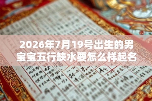 2026年7月19号出生的男宝宝五行缺水要怎么样起名字