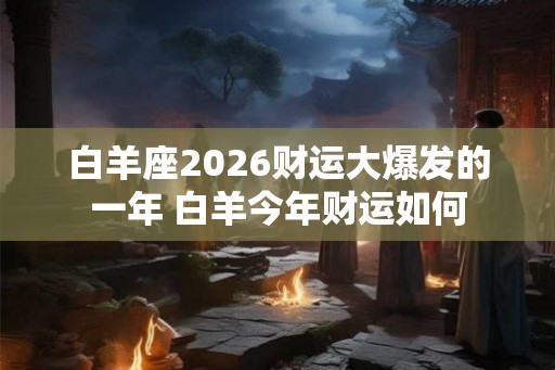 白羊座2026财运大爆发的一年 白羊今年财运如何