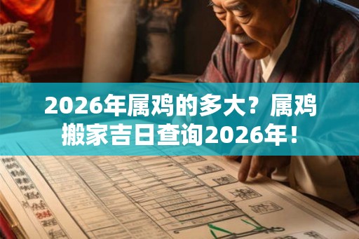 2026年属鸡的多大？属鸡搬家吉日查询2026年！