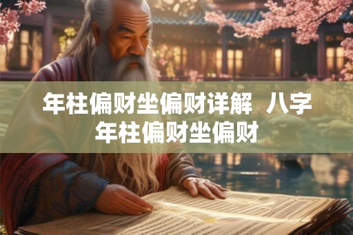 年柱偏财坐偏财详解 八字年柱偏财坐偏财 年柱偏财坐偏财详解 八字年柱偏财坐偏财