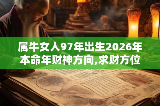 属牛女人97年出生2026年本命年财神方向,求财方位分析