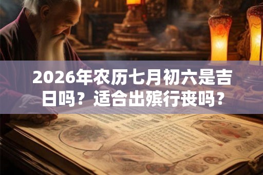 2026年农历七月初六是吉日吗?适合出殡行丧吗? 2026年农历七月初六是吉日吗?适合出殡行丧吗?