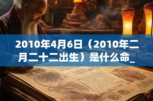 2010年4月6日(2010年二月二十二出生)是什么命_命运如何 2010年4月6日(2010年二月二十二出生)是什么命_命运如何