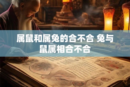 属鼠和属兔的合不合 兔与鼠属相合不合