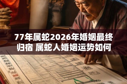 77年属蛇2026年婚姻最终归宿 属蛇人婚姻运势如何 77年属蛇2026年婚姻最终归宿 属蛇人婚姻运势如何