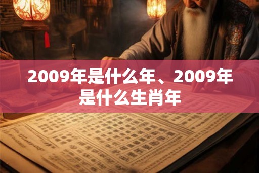 2009年是什么年、2009年是什么生肖年