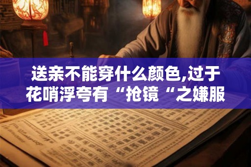 送亲不能穿什么颜色,过于花哨浮夸有“抢镜“之嫌服饰