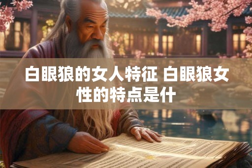 白眼狼的女人特征 白眼狼女性的特点是什