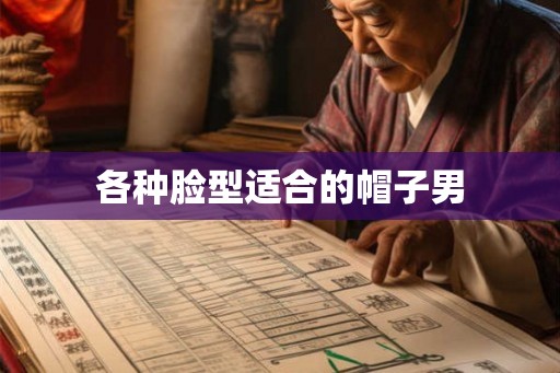 各种脸型适合的帽子男