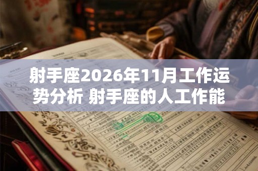 射手座2026年11月工作运势分析 射手座的人工作能力强吗 射手座2026年11月工作运势分析 射手座的人工作能力强吗