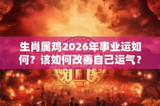 生肖属鸡2026年事业运如何？该如何改善自己运气？