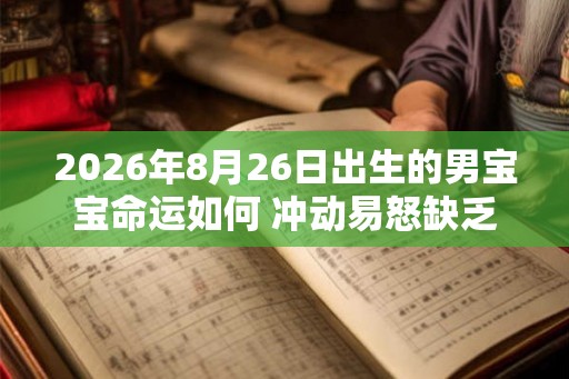 2026年8月26日出生的男宝宝命运如何 冲动易怒缺乏仔细