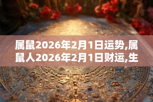 属鼠2026年2月1日运势,属鼠人2026年2月1日财运,生肖鼠2026年2月1日运势
