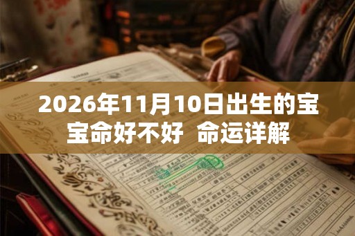 2026年11月10日出生的宝宝命好不好  命运详解