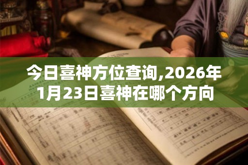今日喜神方位查询,2026年1月23日喜神在哪个方向