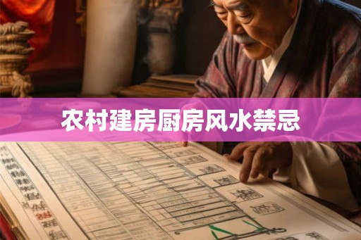 农村建房厨房风水禁忌