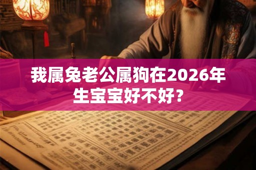我属兔老公属狗在2026年生宝宝好不好？